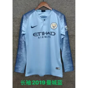 18 19 manchester city home retro soccer jerseys 3