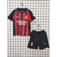 25 26 ac milan home kids soccer jerseys 0