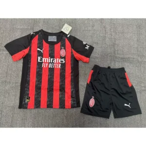 25 26 ac milan home kids soccer jerseys 0