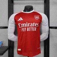 25 26 arsenal home long sleeve soccer jerseys 4