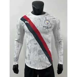 25 26 manchester city away long sleeve soccer jerseys 0