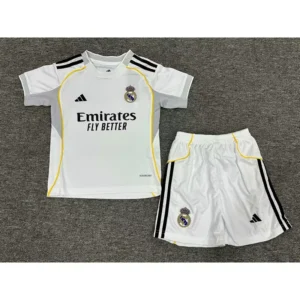 25 26 real madrid home kids soccer jerseys 0