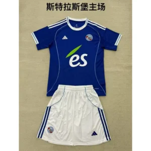 25 26 strasbourg home kids soccer jerseys 1
