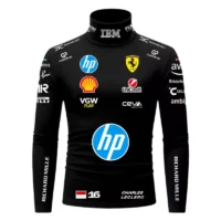 Charles Leclerc Ferrari Compression Shirt - 2025 - Black