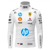 Charles Leclerc Ferrari Compression Shirt - 2025 - White