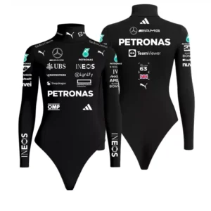 George Russel Mercedes Bodysuit - Black