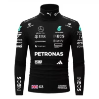 George Russell Mercedes Compression Shirt - 2025 - Black