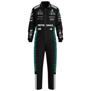 George Russell Mercedes Oxford Black Jumpsuit