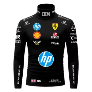 Lewis Hamilton Ferrari Compression Shirt - 2025 - Black
