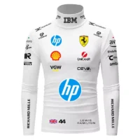 Lewis Hamilton Ferrari Compression Shirt - 2025 - White