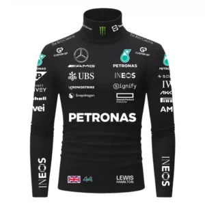 Lewis Hamilton Mercedes Compression Shirt - 2025 - Black