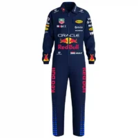 Max Verstappen Red Bull Oxford Navy Blue Suit
